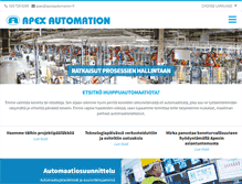 Tablet Screenshot of apexautomation.fi